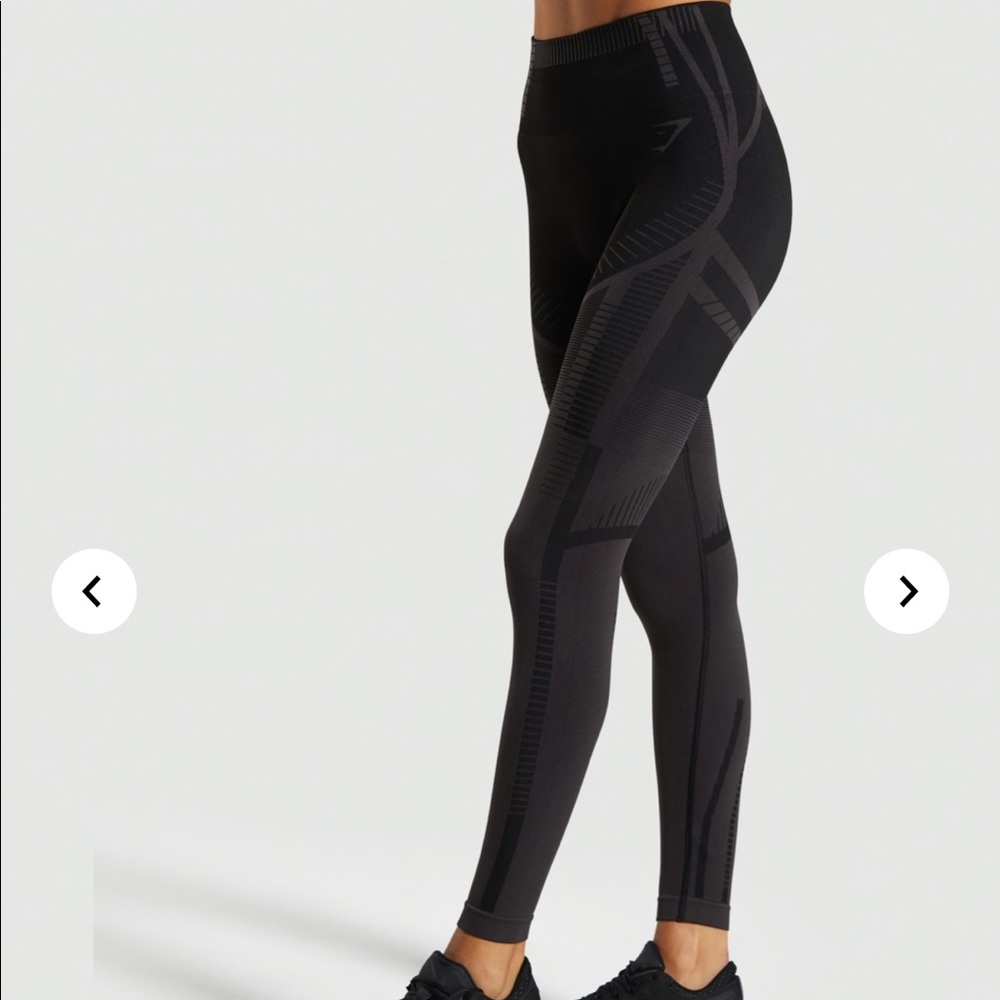 Gymshark black geo seamless leggings
